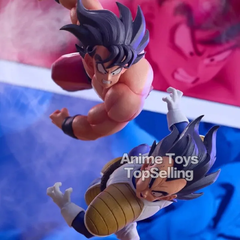 23cm/9.05in Anime Dragon Ball Z Figure Goku Vs Vegeta Figure Goku Figure PVC Vegeta Collectible Model Toys Gifts