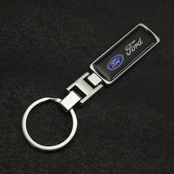 Car Key Decor Auto Badges Keychain Key Chain Rings Keyring Accessories For Ford Mustang Focus Fiesta mk2 3 Ranger Fusion Mondeo