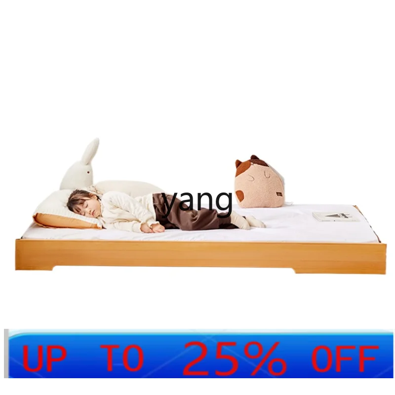 CX Children's Bed Boys and Girls Solid Wood Baby Baby Single Bed Floor Bed Breathable Moisture-Proof