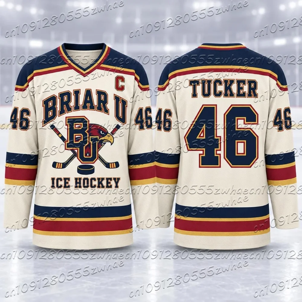 27 Off Campus Briar University Graham No.44 22 46 66 Hockey Jersey Men Women Long Sleeve T-Shirt Summer Casual Streetwear Tops view 6