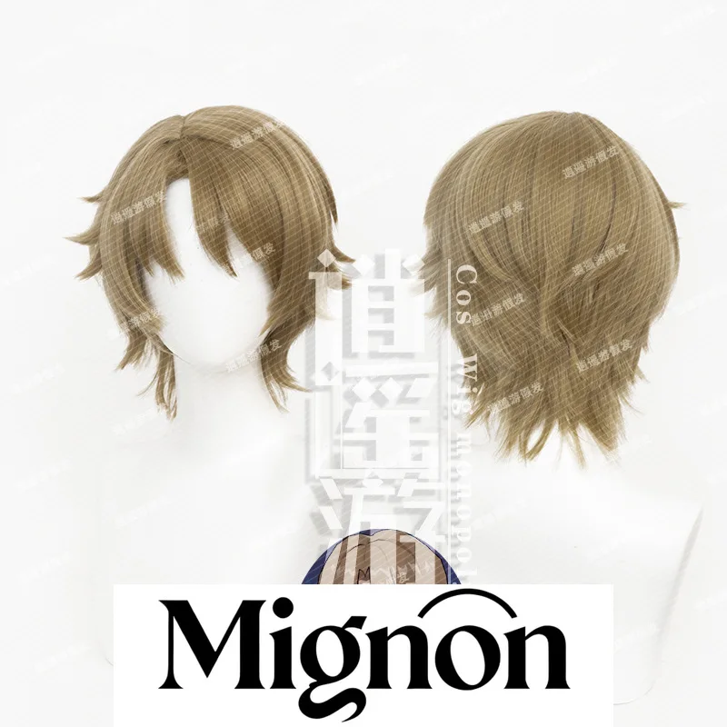 هونكاي: ستار ريل NPC سكوت شعر مستعار تأثيري محاكاة فروة الرأس أعلى الشباب الجانب جزء الشعر القصير هدية الهالوين