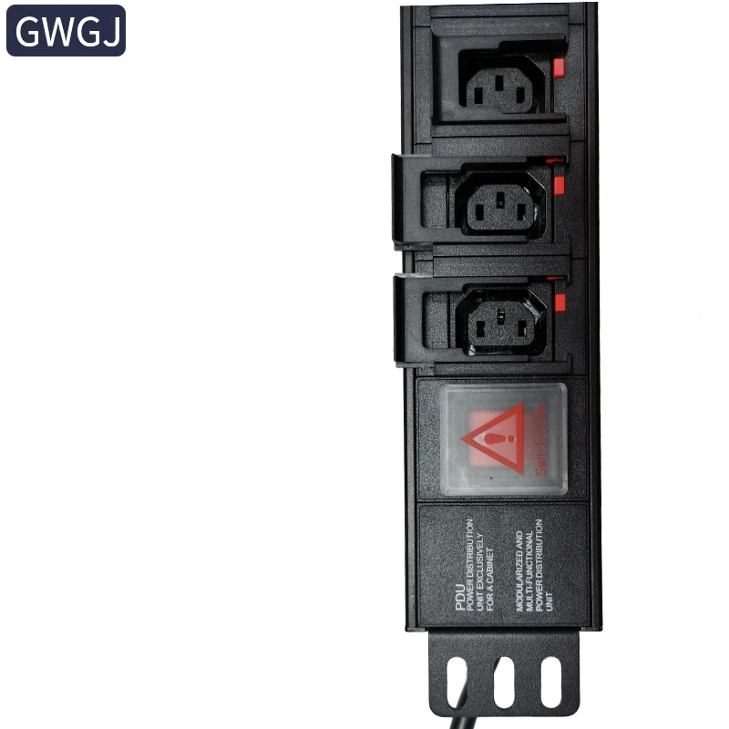 Aluminum Alloy Rack C13 Anti-shedding Cabinet Power Distribution Unit PDU Power Distribution Unit of Large Power Socket