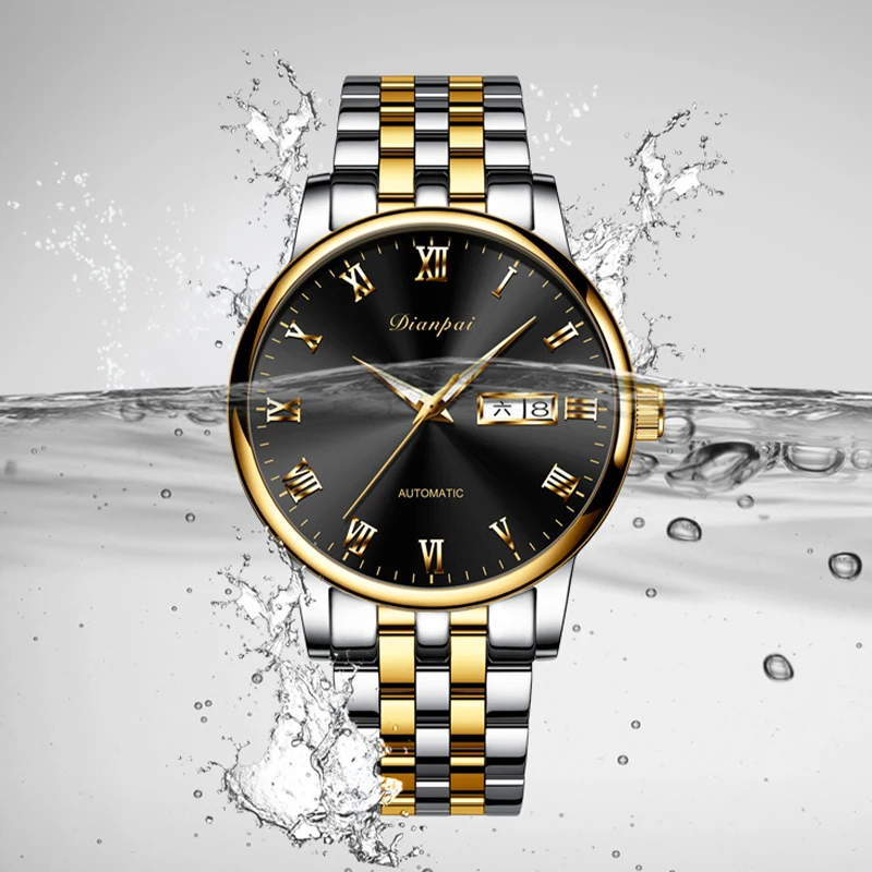 Dianpai automatic mechanical watch, business and leisure luminous waterproof watch