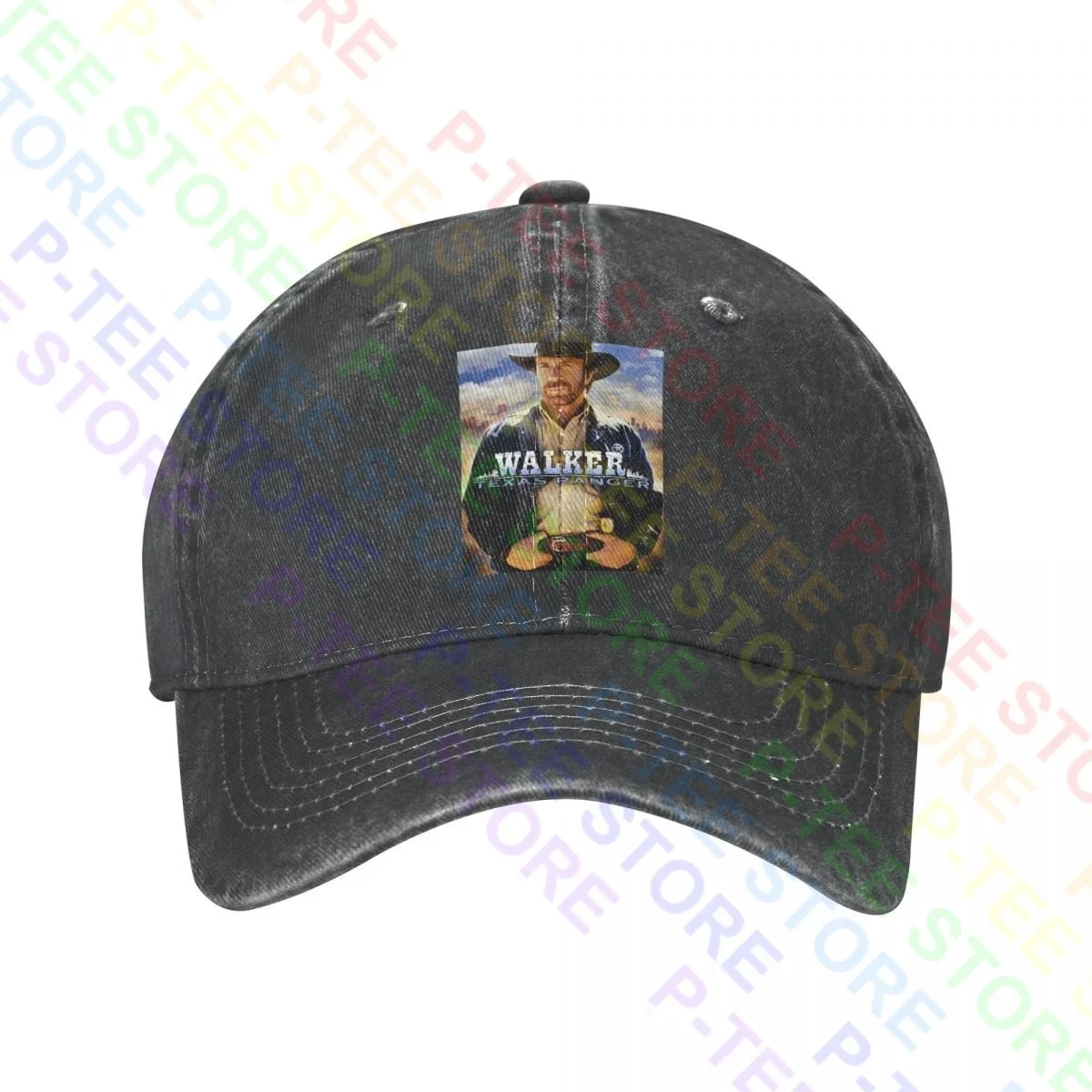 Walker Texas Ranger Chuck Norris Washed Denim Baseball Cap Trucker Hats Cute Adjustable