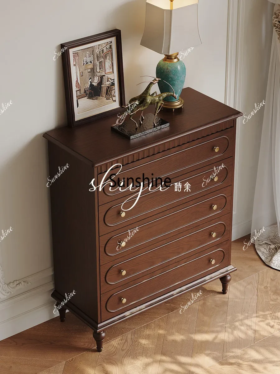 Medieval style bucket cabinet, all solid wood storage cabinetTJ