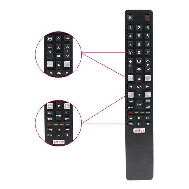 Remote Control RC802N For TCL Smart TV YAI3 YUI2 YU14 YUI1 YU11 65C2US 75C2US 43P20US U65S9906 U43P6006 Controller