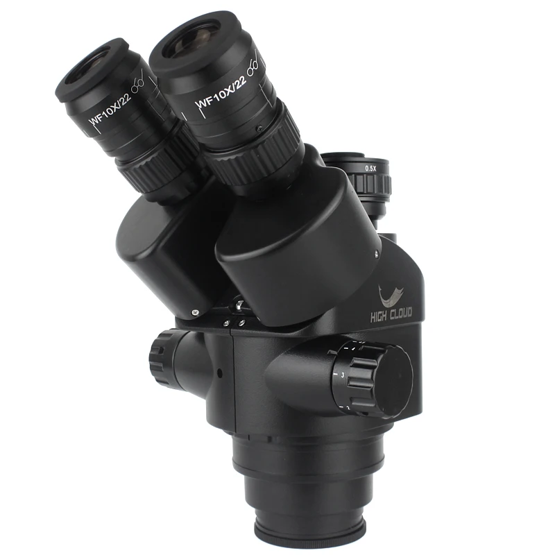 7X-45X Simul-Focal Trinocular Microscope Zoom Stereo Microscope Head 0.5x 2.0x Auxiliary Objective Lens 0.5X C-mount Camera