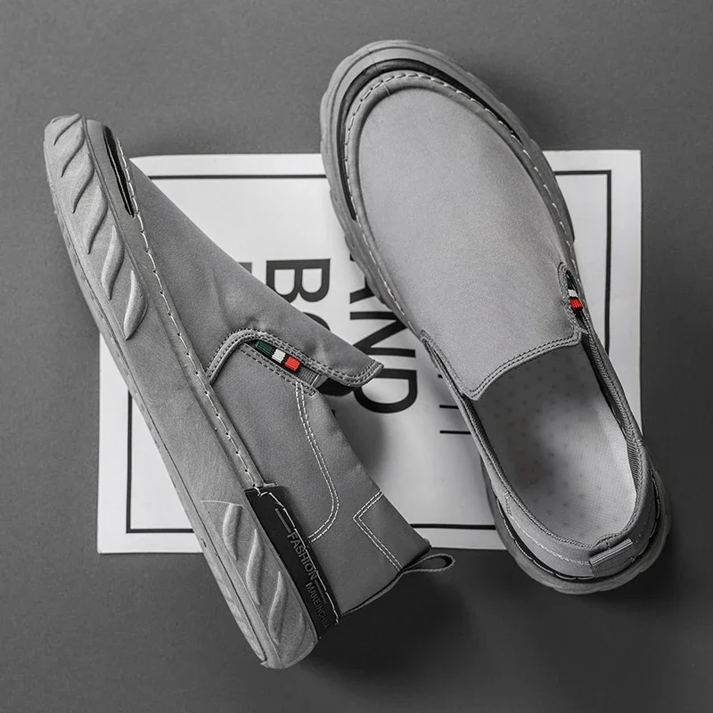 أحذية رجالية صيفية قابلة للتنفس أحذية قماشية المد النسخة الكورية من اتجاه الحرير الجليدي الترفيه أحذية قماش الركاب