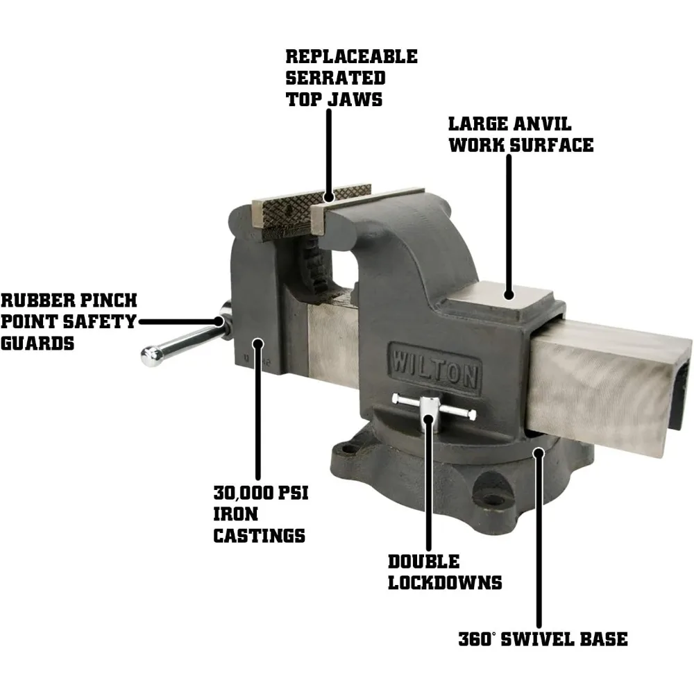 Shop Bench Vise, 8