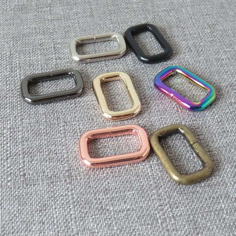 1pcs 20mm Webbing Martingale Collar Metal Hardware Rectangular Belt Buckle For Bag Handbag Straps Clasp Dog Leash Rope Accessory