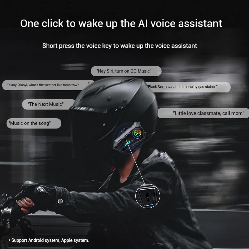 Y10 Helmet BT Headset Full Helmet BT Headset Takeaway Headset Walkie Talkie
