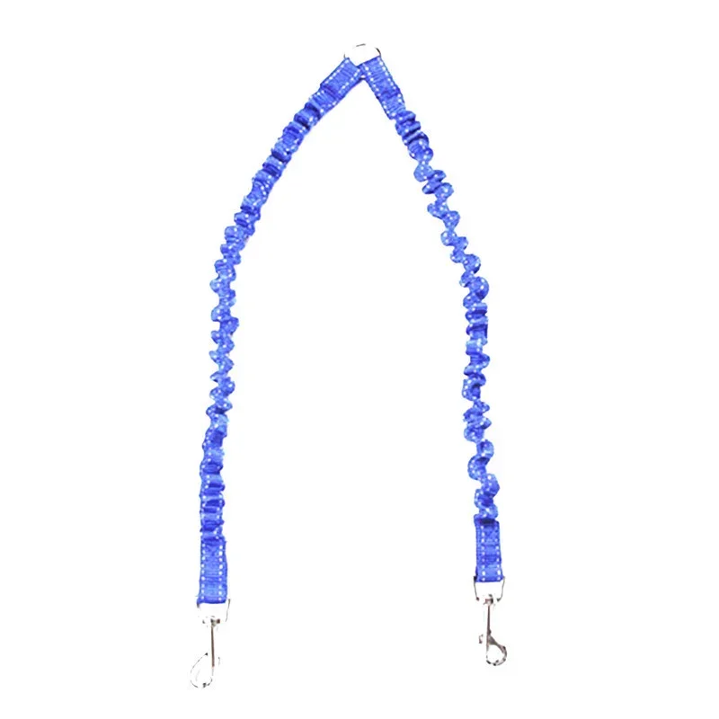 2 طريقة المقرنات الكلب المقود حبل مطاطا تمديد مقود الحيوانات الأليفة حزام التدريب في الهواء الطلق ل اثنين مزدوجة صغيرة متوسطة كبيرة الكلاب الرصاص الاشياء #2