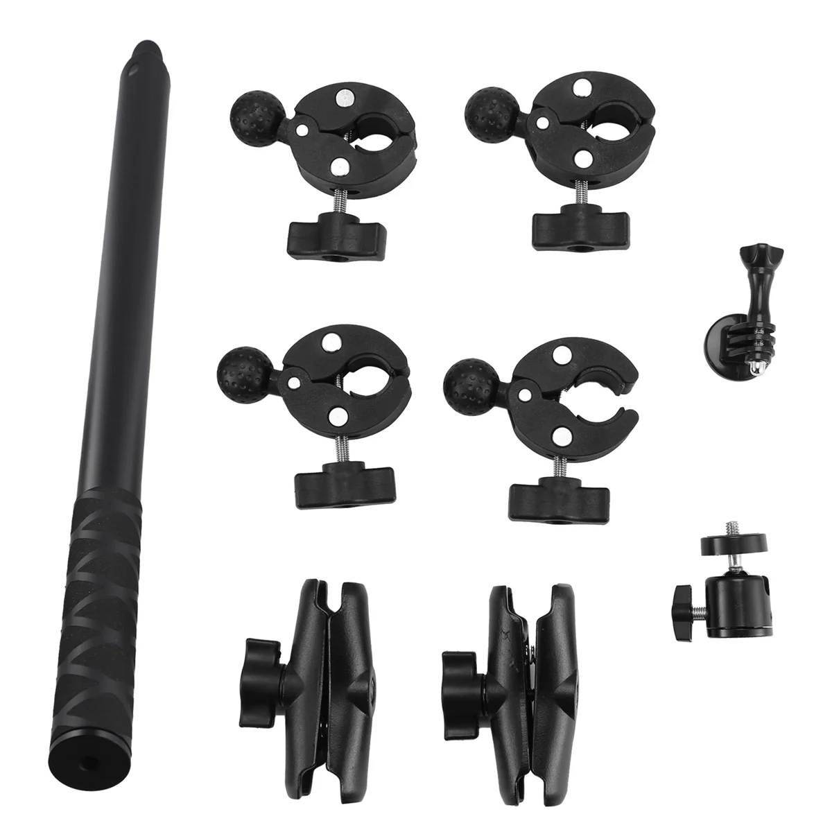 Para um x2 x3 motocicleta bicicleta panorâmica selfie vara monopé montar guiador suporte para acessório