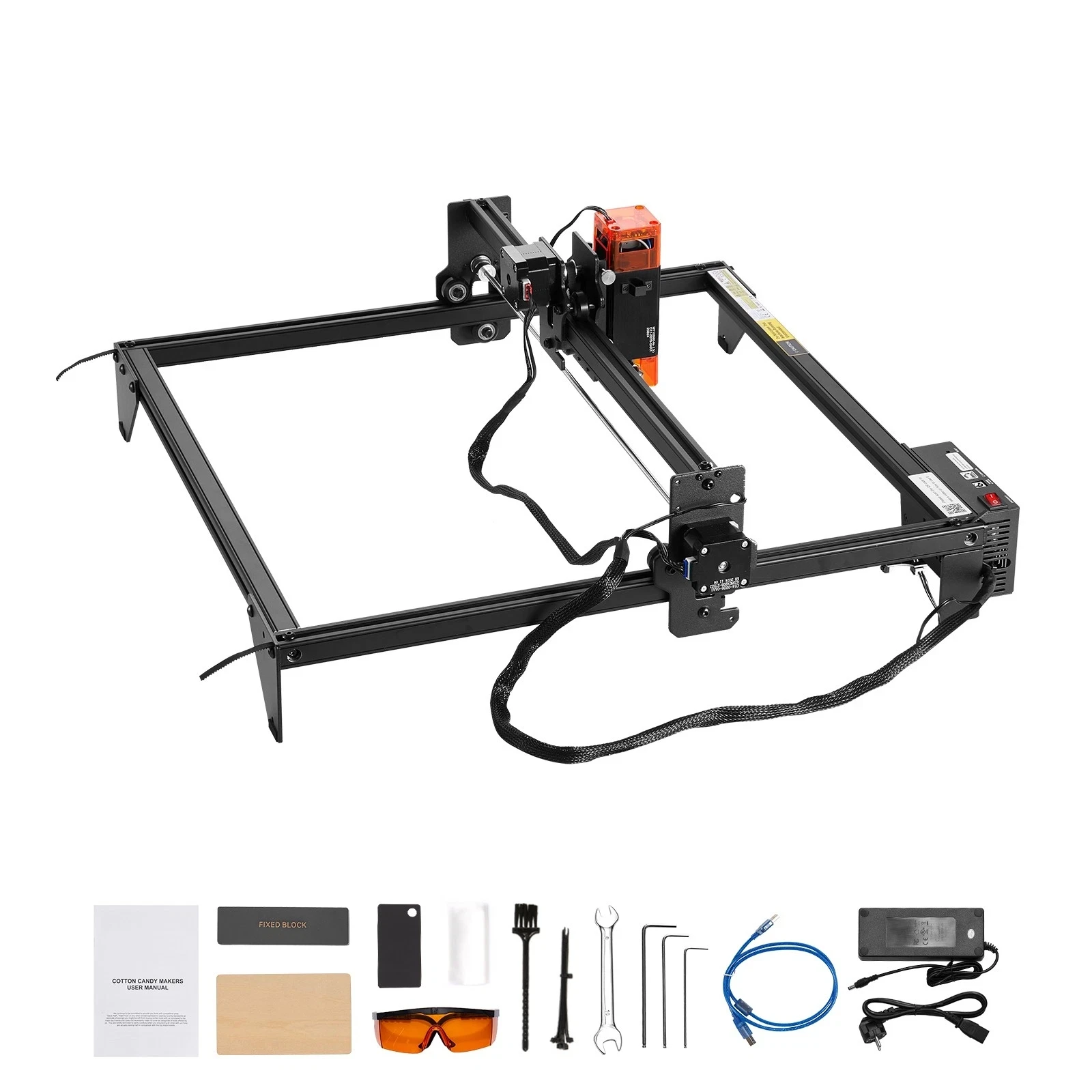 

Laser Engraver Laser Engraving Machine 10W Compressed Spot Eye Protection