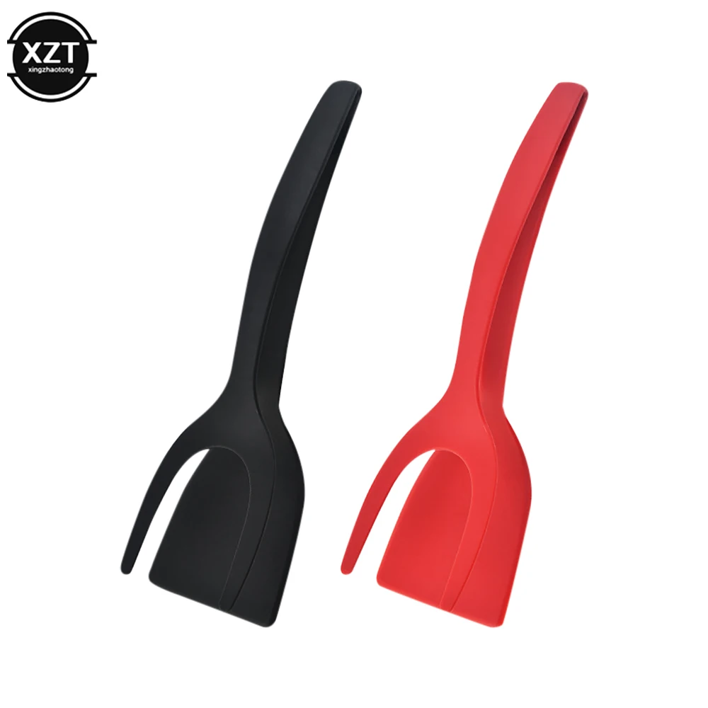 NEW Frying Spatula Clip 2-in-1 Food Clip Bread Clip Steak Scraper Bottoming pan Pancake Shovel Plastic Kitchen Tools Accessories