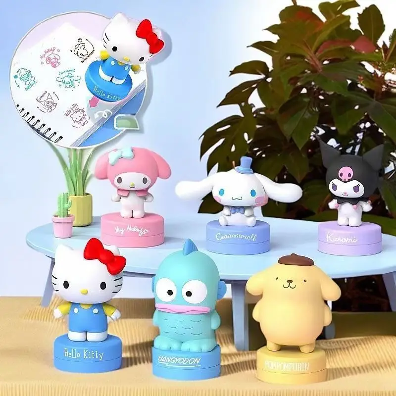 جديد سانريو الأسرة مرحبا كورومي صندوق أعمى العصرية لعبة من الكارتون Hangyodun MyMelody اكسسوارات هدية عيد ميلاد للأطفال #3