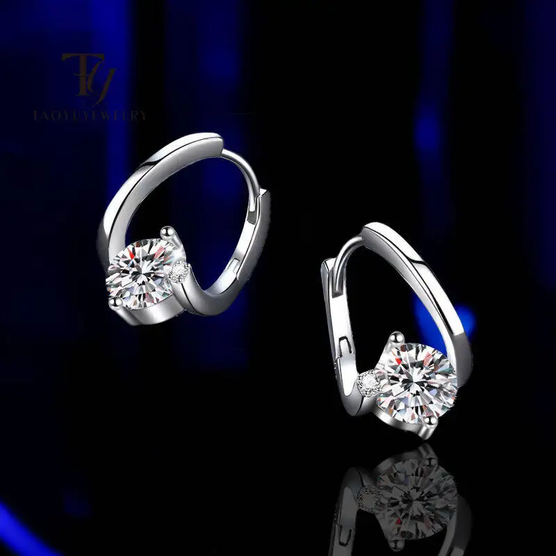 

Модные серьги из настоящего D-цвета Vvs с муассанитом для очарования Lady, стерлинговое серебро 925 пробы, свадебная часть, ювелирные изделия, подарок, оптовая продажа