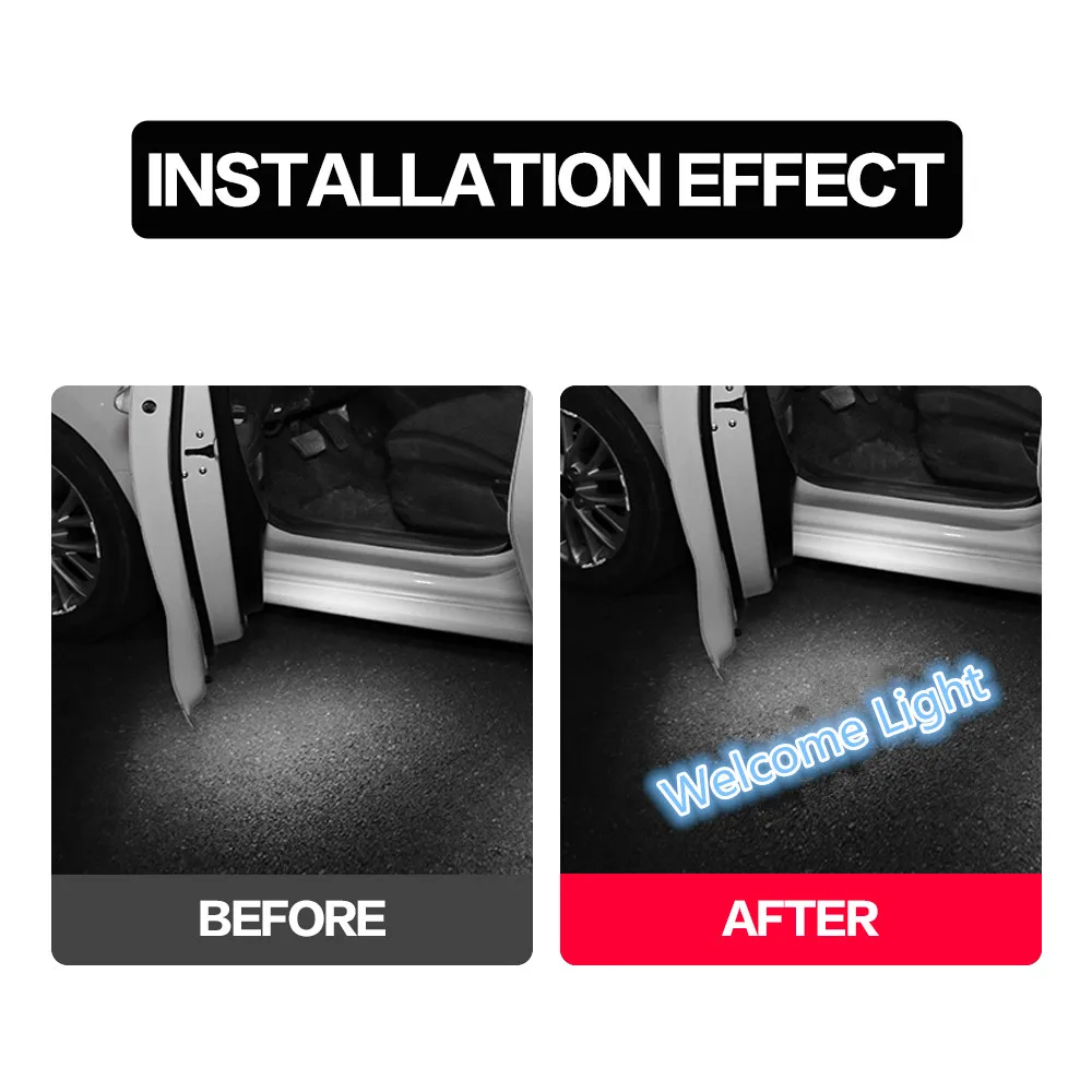 2PCS For BENTLEY Flying Spur Bentayga Continental GT LED Car Door Interior Ghost Shadow Welcome Projector Light Accessories view 2