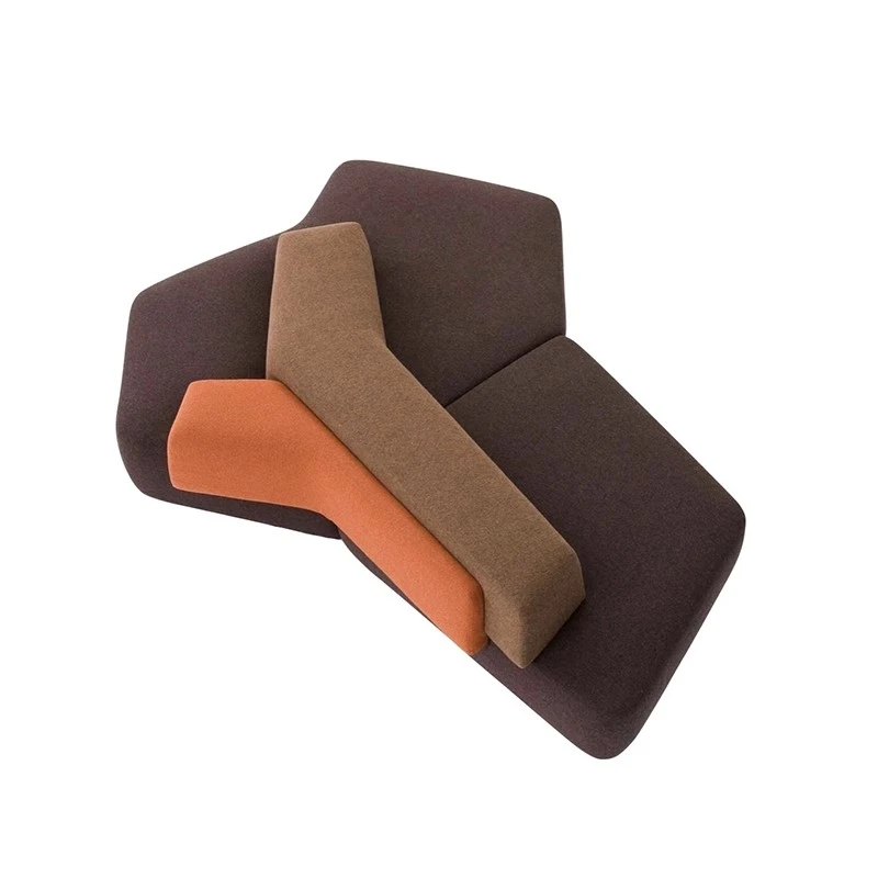 

Creative design Modern simple large flat-layer module combination sofa Double-sided seat Special-shaped living room hand sofa