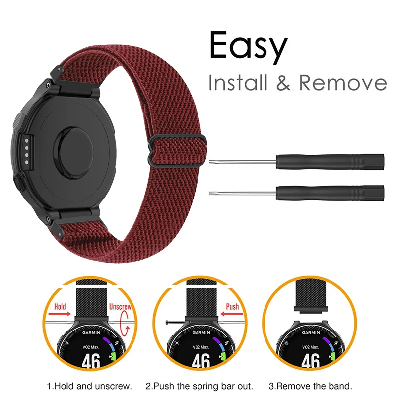 Trail Loop Nylon Strap For Garmin Forerunner 735XT 735 230 235 620 630 Smart Watch Wristband Sport Bracelet Approach S20 S5 S6