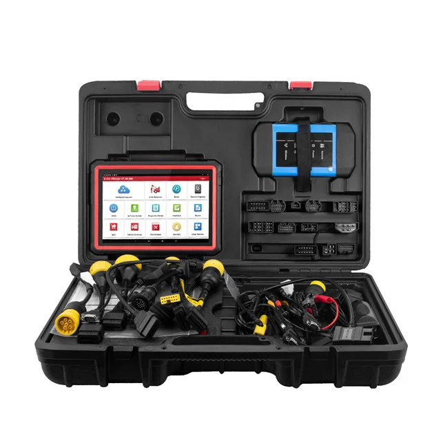 unch X431 PRO3S +HDIII Car Truck OB2 Diagnostic Tools Bi-Directional Scanner PRO3S HD3 12V/24V Online Coding Key Programmer