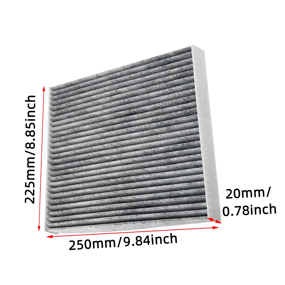 Car Air Filter for Hyundai Santa Fe XL 2013-2019 Carbon Fiber Cabin Auto Filters CF11819 3SF79-AQ000 97133-3SAA0 2TF79-AQ000