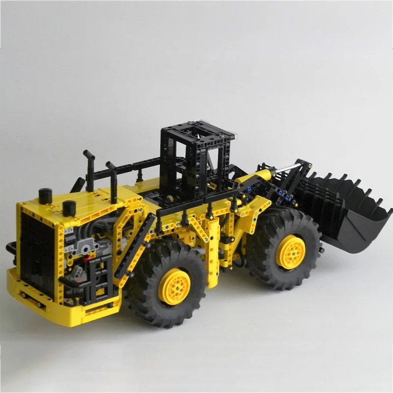 Modelo de carro de cidade moc, tijolos de construção, carregadeira pneumática, tecnologia modular, presentes de feriado para crianças, brinquedos de montagem