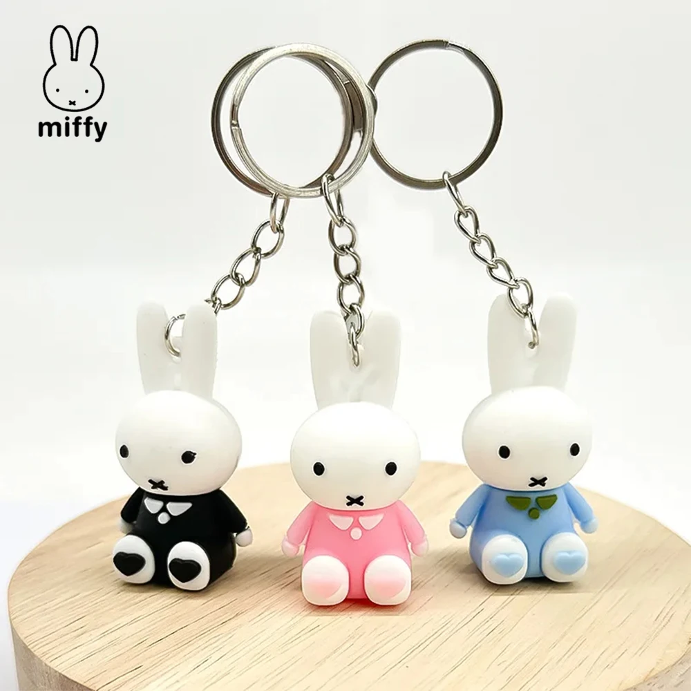 

Kawaii Miffy милый кулон автомобильный брелок кукла брелок рюкзак игрушка подарок для девочек и мальчиков
