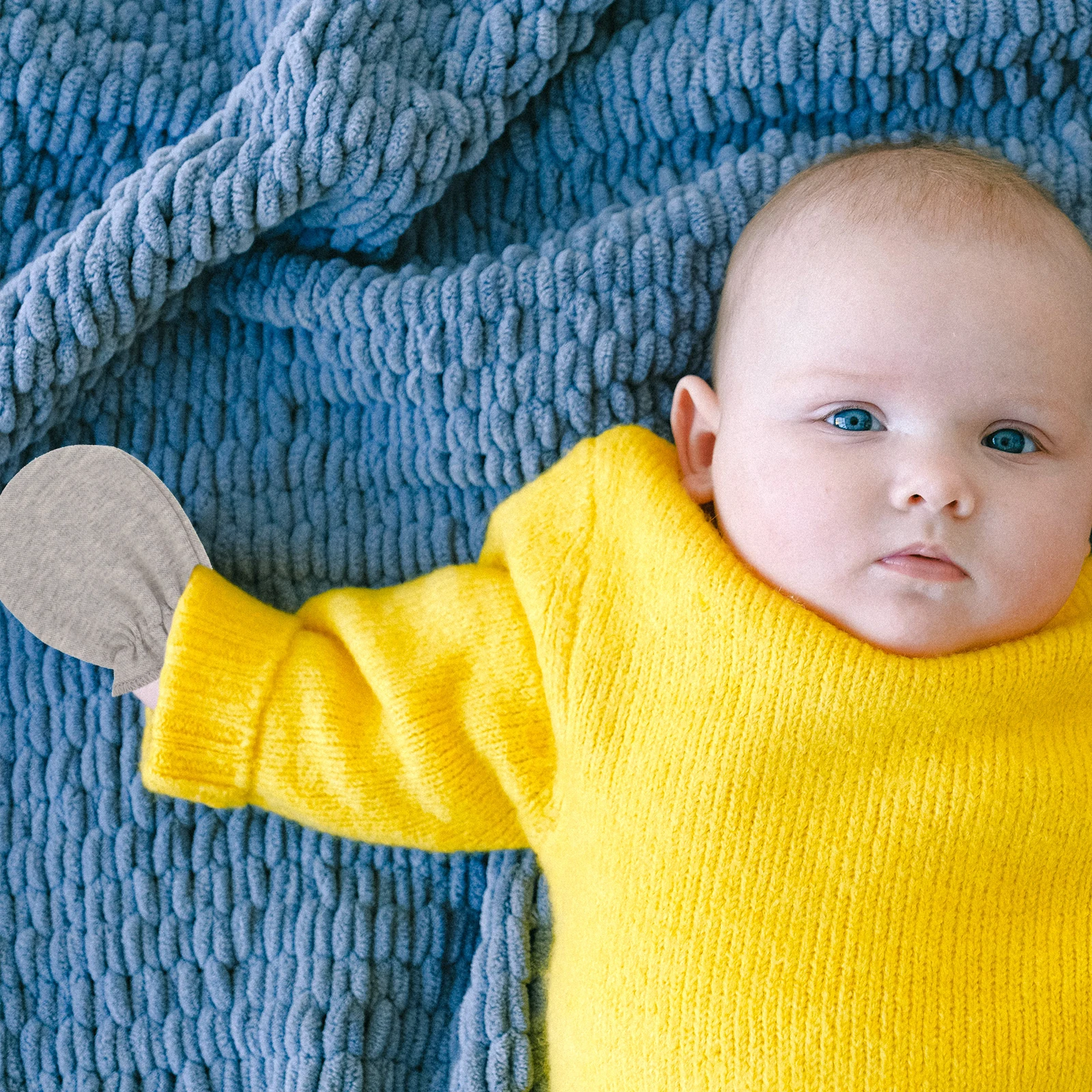 

Baby Mittens Newborn Anti-Scratch Gloves Soft Knitted Breathable Infant Hand Protection For Baby Boy Girl 0-12 Months