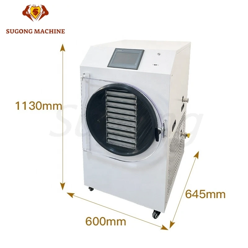 HFD-18 20KG/24H อาหารผลไม้ Candy กาแฟสําเร็จรูป Professional Freeze Dryer เครื่องขาย