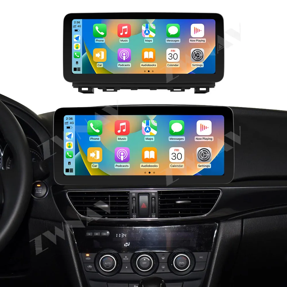 Android 14 Car Radio 12.3” Screen For Mazda Atenza 2014-2016 Navigation Device Wireless GPS Player Stereo Multimedia Player