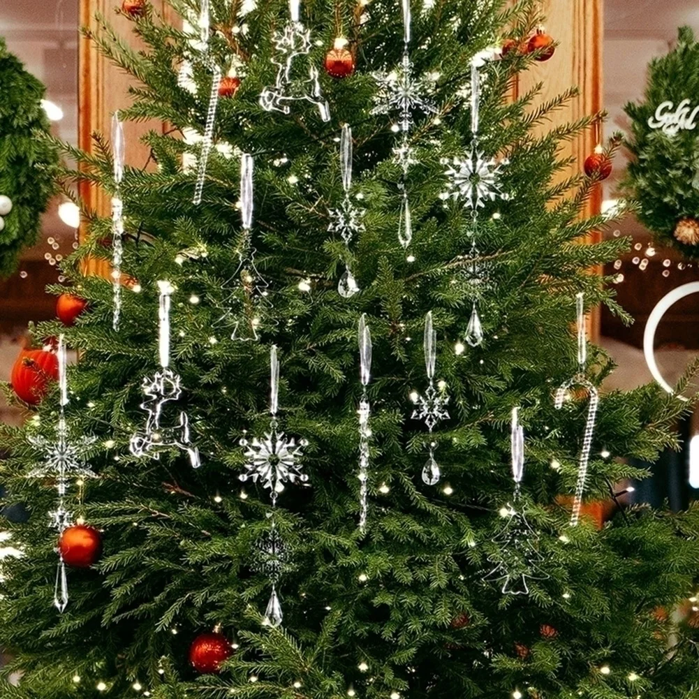 

Украшение рождественской елки Xas Tree Подвеска Рождественское украшение Снежинка и сосулька Рождественский олень Пентаграмма Ангел Орнамент