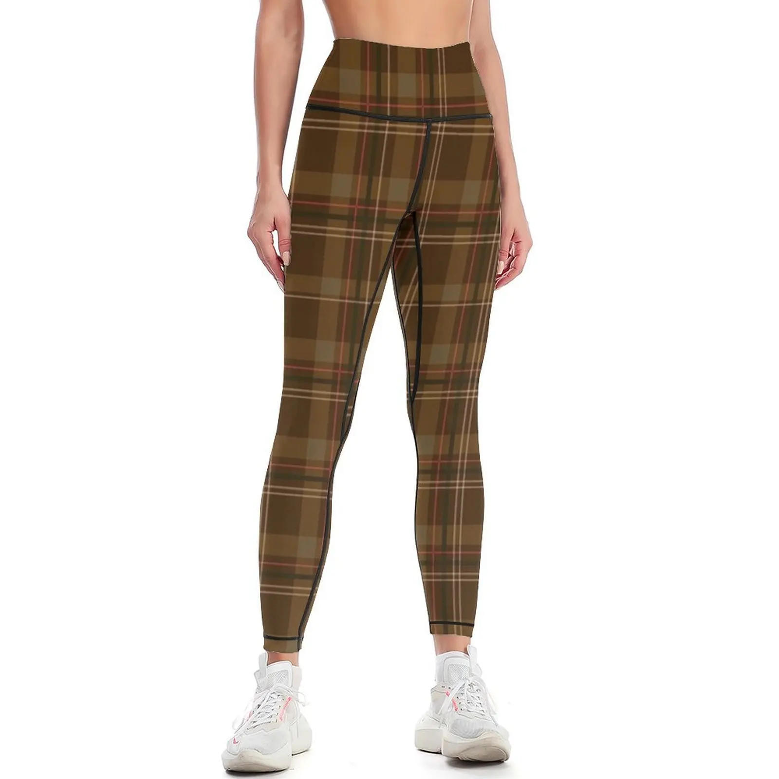 

Plaid, Brown Plaid Leggings sports for push up push up legging sportswear woman gym 2024 Women sportwear Womens Leggings