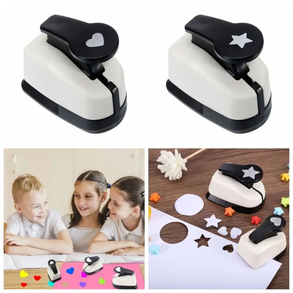 ใหม่พลาสติก ABS Heart Hole Punch DIY กระดาษตัด Scrapbooking กระดาษ Shaper เครื่องตัด 9/16/25mm Handmade Craft Hole Punch เด็ก