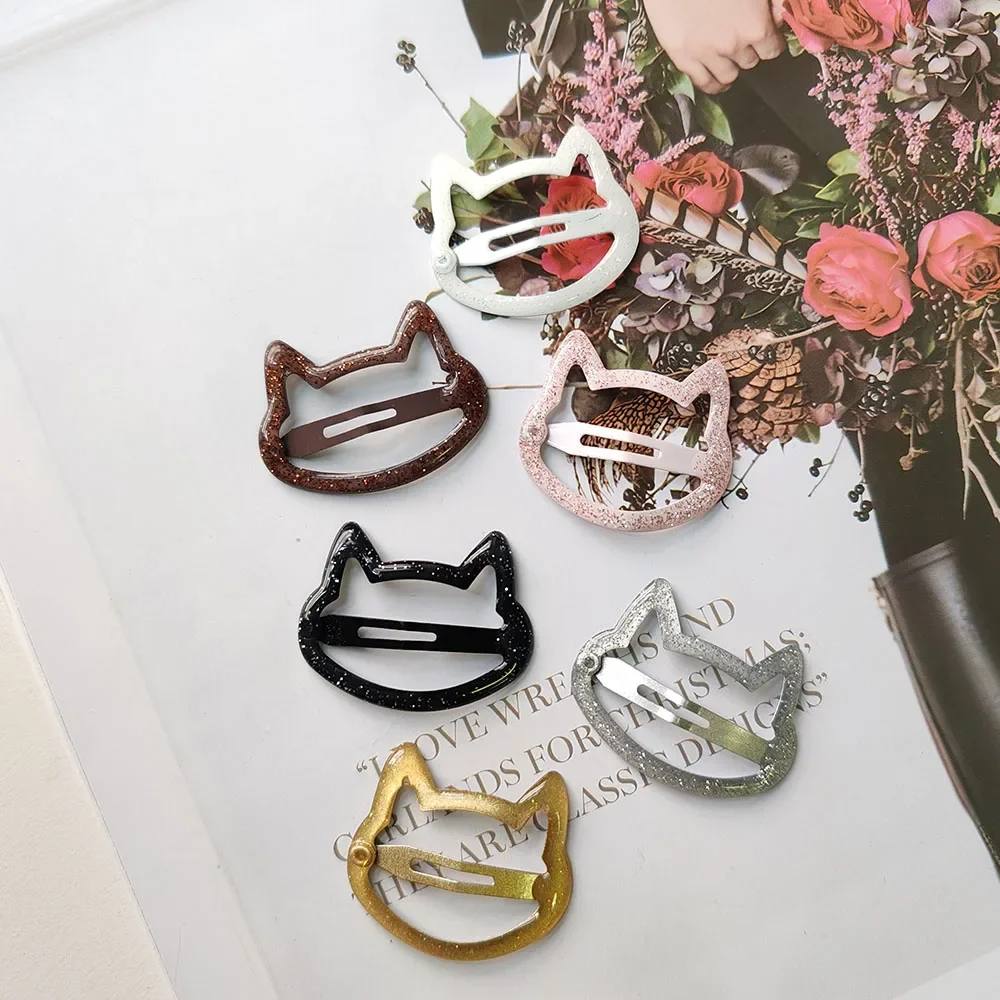 5pc Cute European and American cat Small BB Hairpin Hair Clips for Girls Gift Korean Hair Accessories Party Holiday Ornament