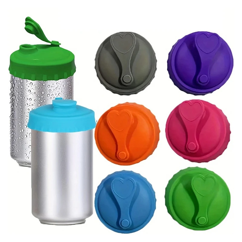 Silicone Leak-proof Beer Can Lid Classical Soda Can Cover Reusable Bottle Cap Drink Cans Stopper Accessories