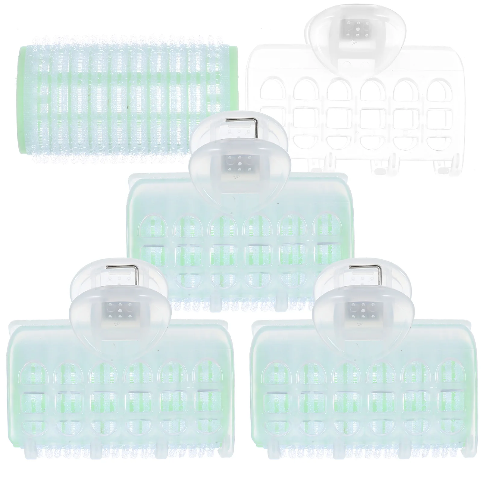 

4 Pcs Bangs Curler Wave Hair DIY Rollers Accessories Styling Tools Barber Bracket Salon Dressing Curlers Large Self Grip