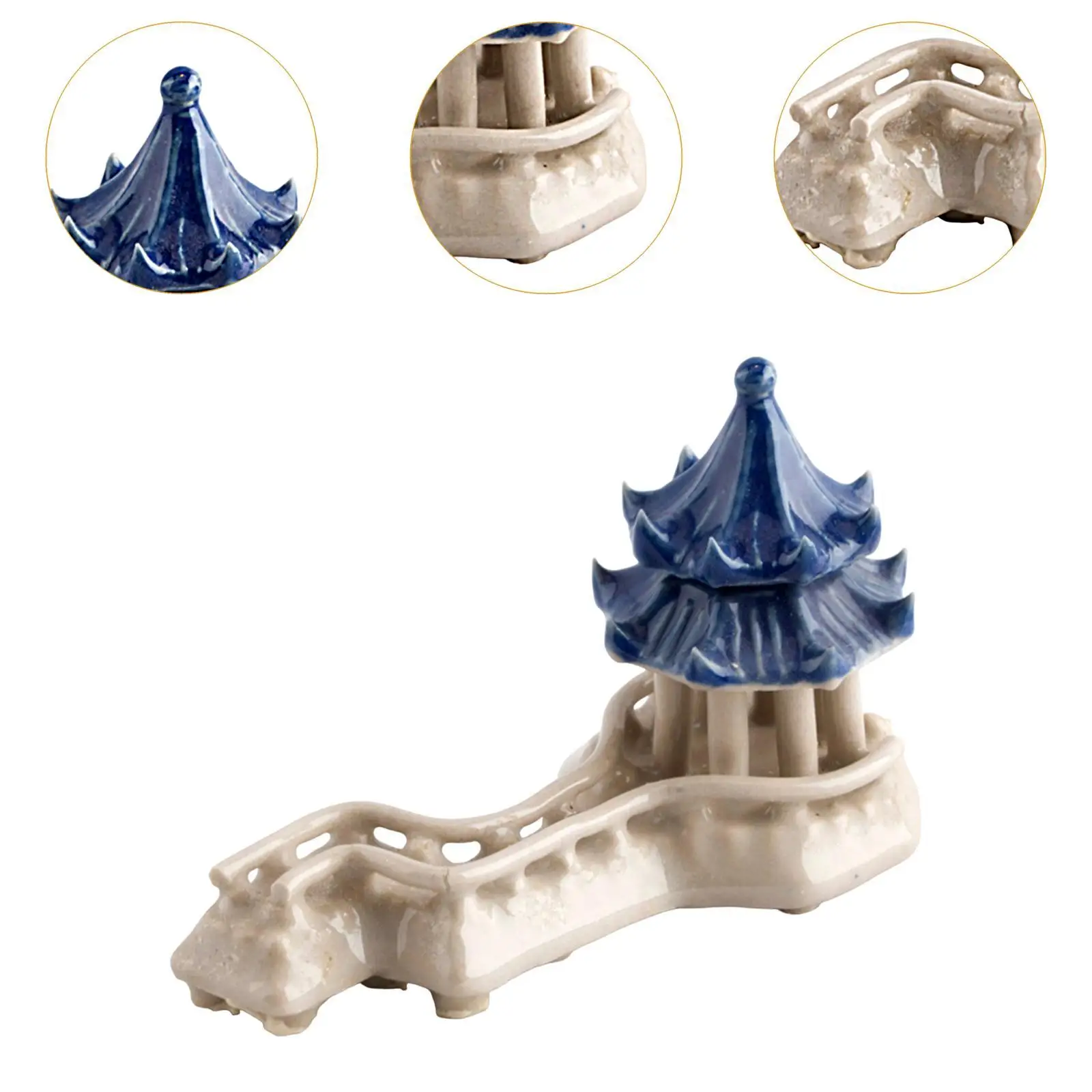 زخرفة المناظر الطبيعية الصغيرة مصغرة الجنية حديقة تمثال جسر خزان الأسماك