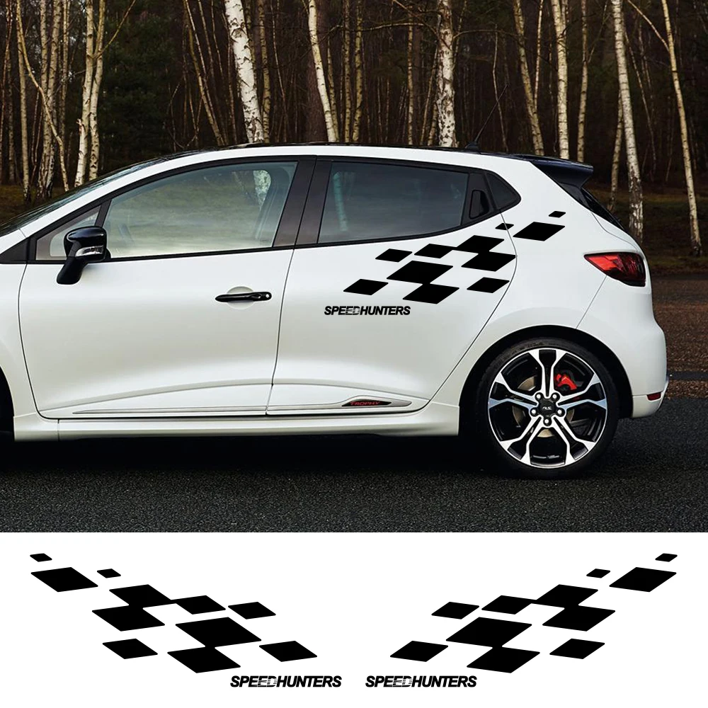 Car Door Side Stickers For Renault Clio 1 2 3 4 5 IV RS V Racing Sport Style Vinyl Film Decals Auto External Tuning Accessories