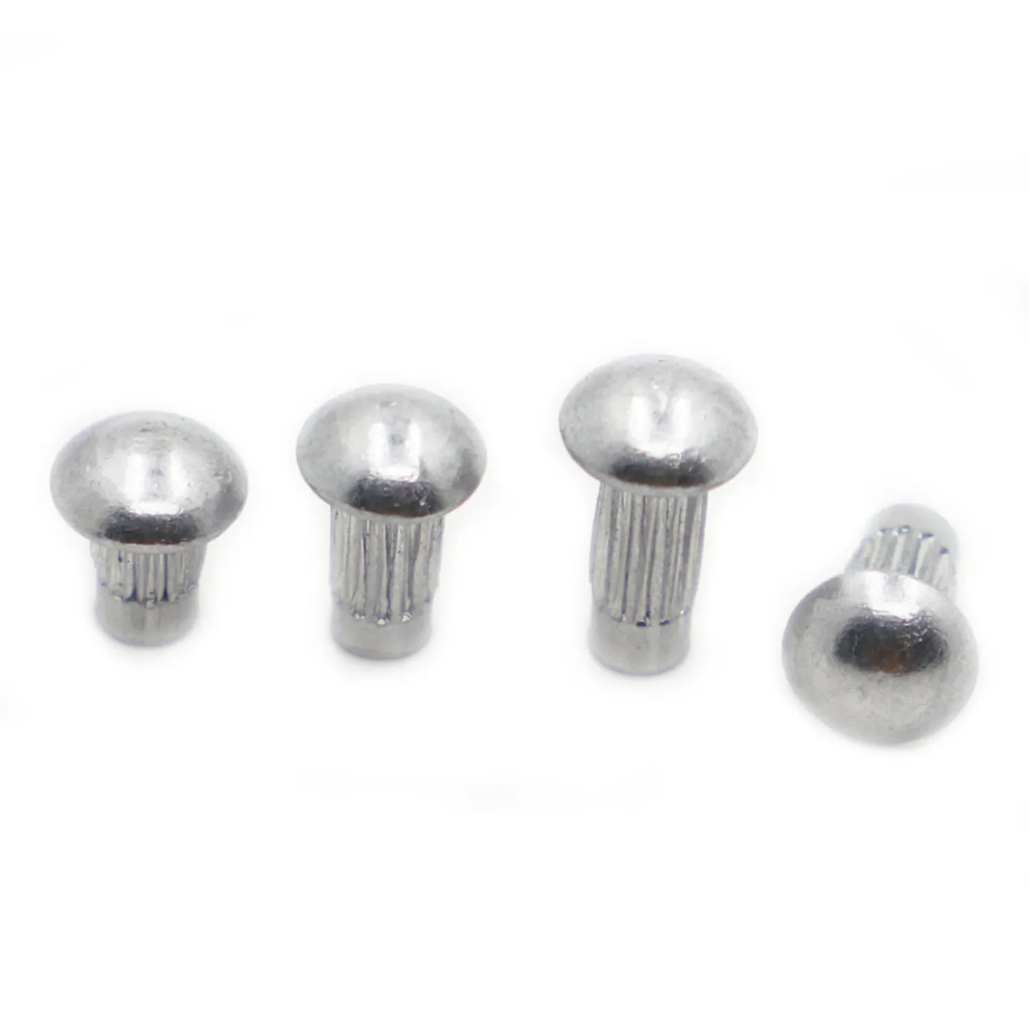 50/100pcs GB827 M2 M2.5 M3 M4 Aluminum Round Button Head Knurled Shank Solid Rivet for Label Name Plate