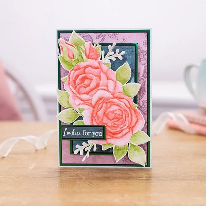 مجلد تخفيف منقوش ثلاثي الأبعاد - وردة مهيبة #4