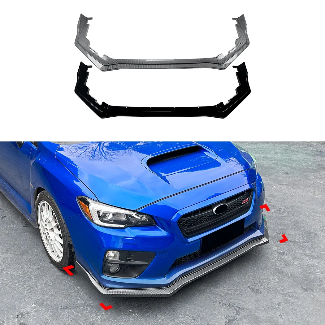 

For Subaru WRX STI VA 2015-2021 Year ABS Front Diffuser Lip Bumper Splitter Spoiler Body Kit Accessories