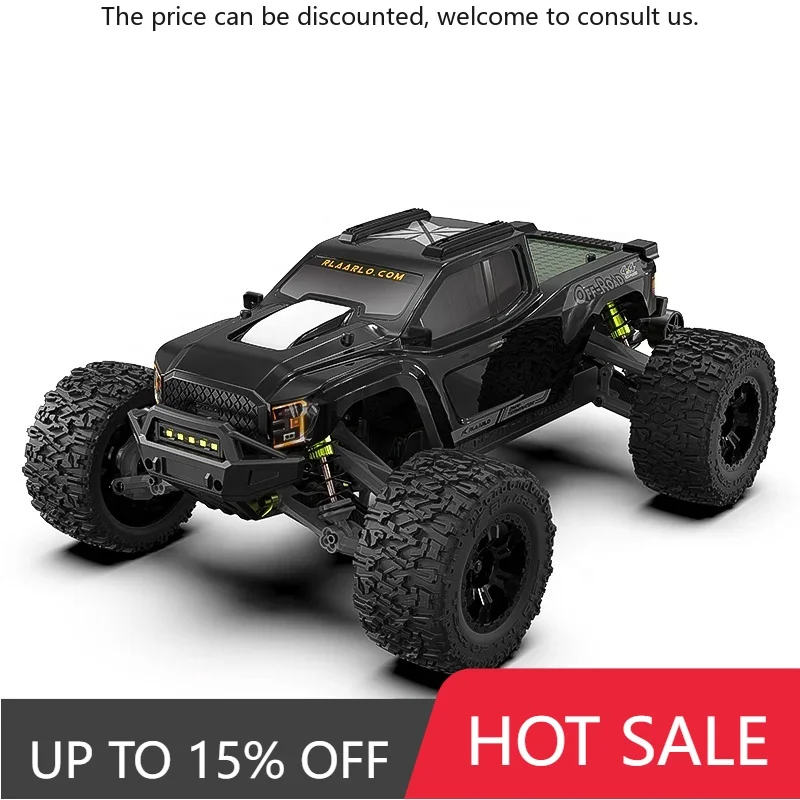 

Omni Terminator Carbon Fiber RC Truck Rlaarlo RZ001B-C 1/10 Brushless Off Road Crawler Waterproof ESC Gyroscope CNC Shock Mounts