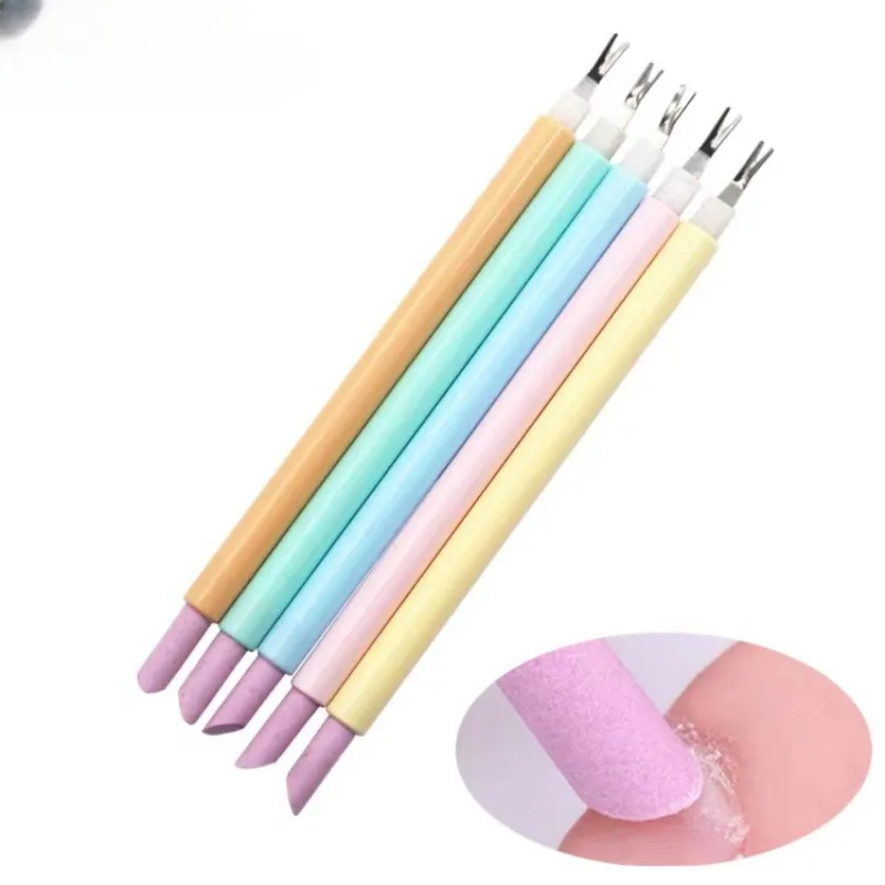 

1 Pcs DoubleHead Cuticle Trimmer With Pusher Dead Skin Remover Nail Art Remover Nipper Stainless Steel Pedicure Nails Care Tool