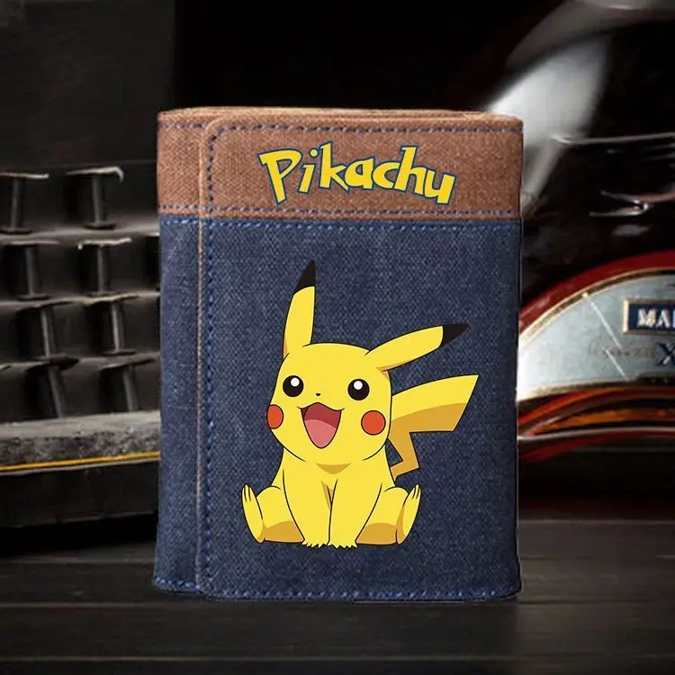 

Кошелек Пикачу для мальчиков, студентов, детей, простой кожаный кошелек в стиле ретро для подростков и студентов колледжей