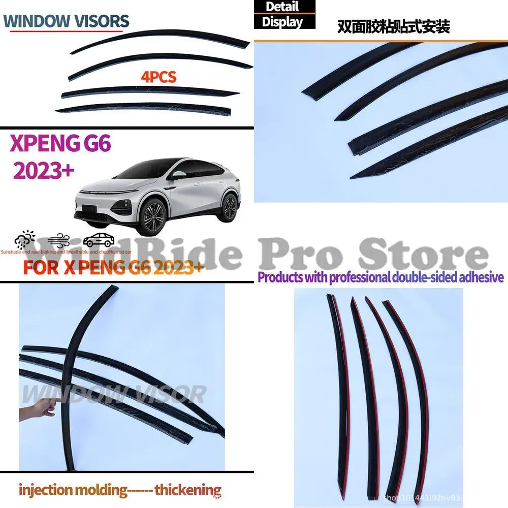 

1 set For XPENG G6 Car Rain Visors Window Sunshades