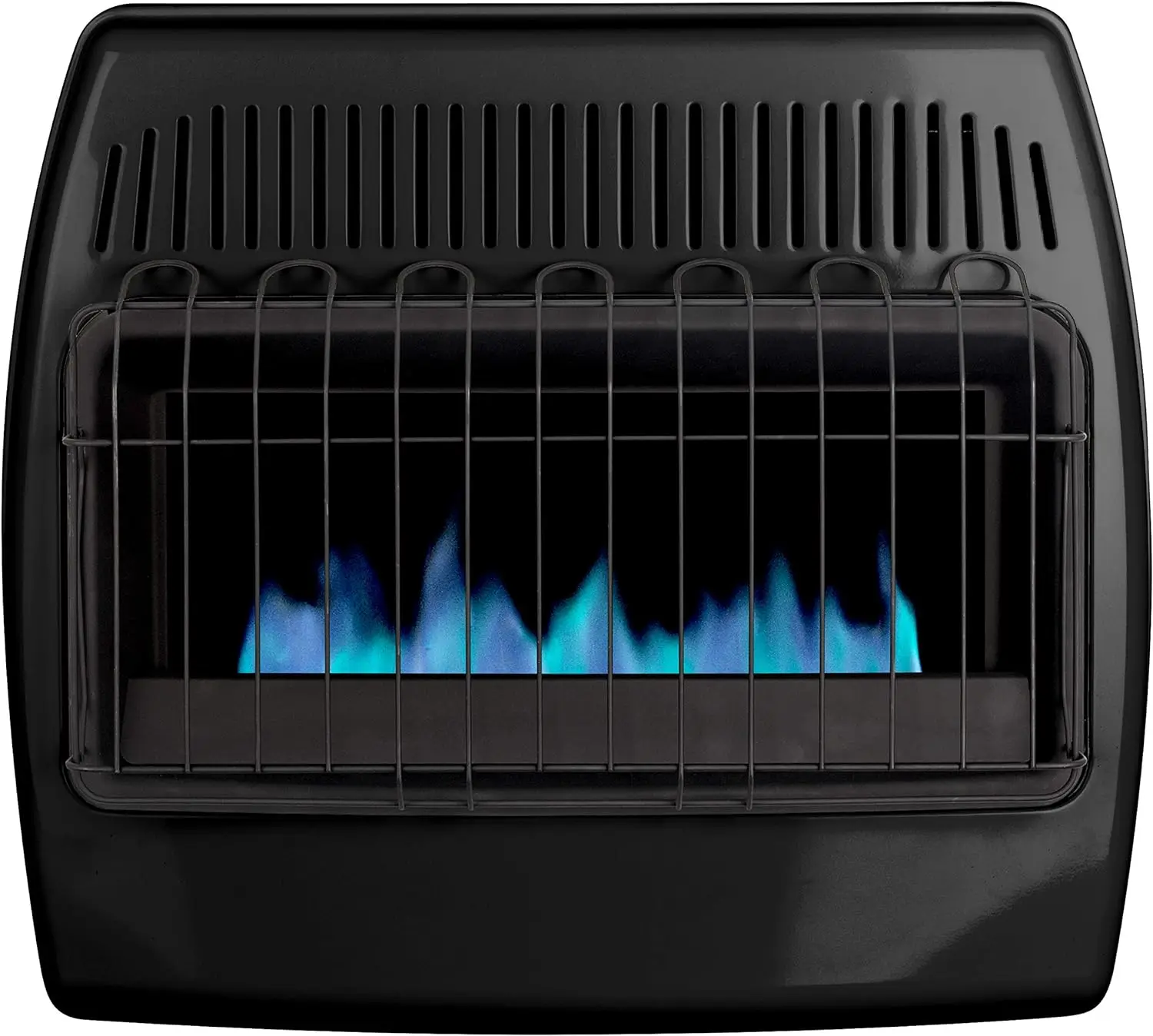 Dyna-Glo 30,000 BTU Blue Flame Thermostatic Garage Vent Free Wall Heater, Black