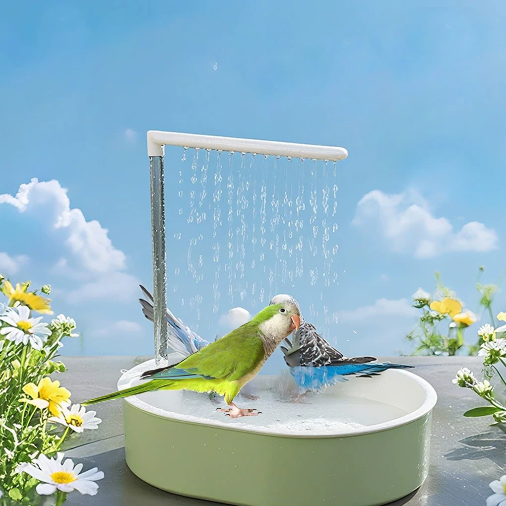

Parrot Bathtub Accessory Bathing Box Parrot Shower Bird Bathtub Bird Bath Shower for Conure Budgie African Grey Garden Outside