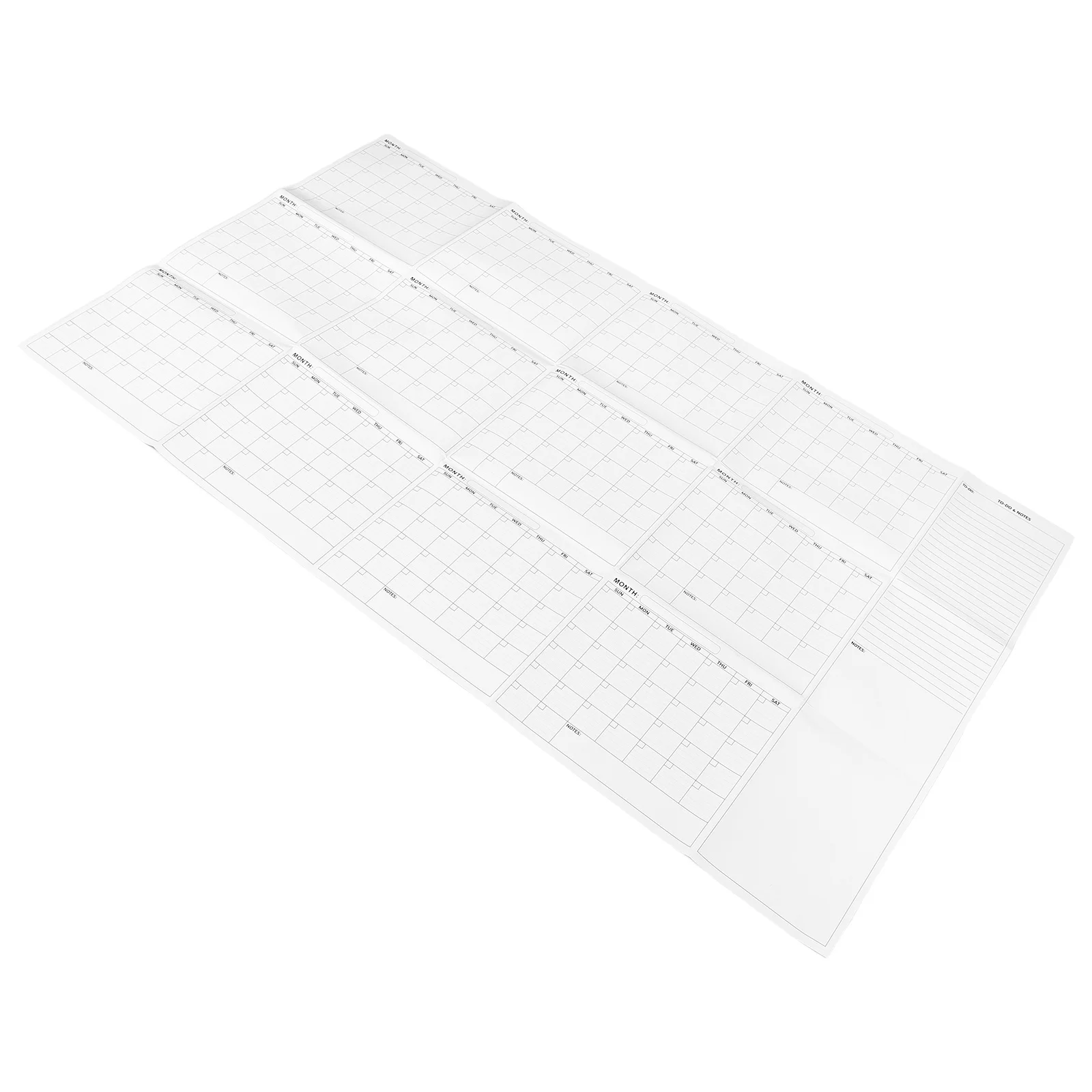 

Giant Erasable Wall Calendar Double Sided Laminated Monthly Planner Whiteboard Yearly Organizer Home Office School