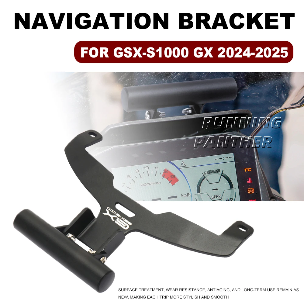 

Кронштейн для навигации, новые детали для модификации мотоцикла, держатель для GPS-навигатора для GSX-S1000 GX 2024-2025